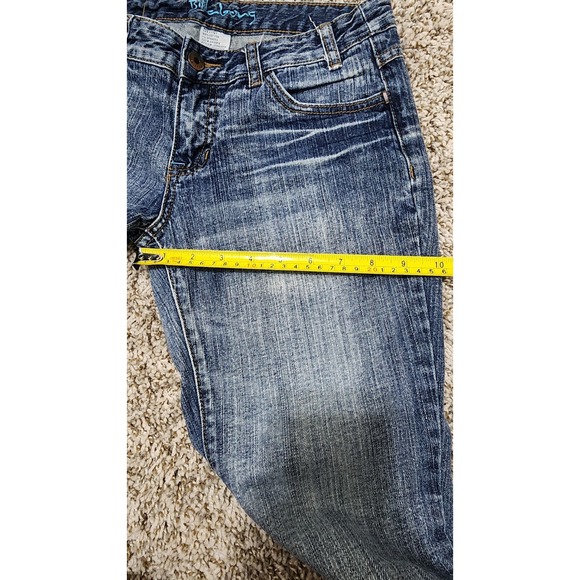 Billabong Womens Jr Size 5 Medium Wash Low Rise Bootcut Jeans Y2K - Picture 9 of 10